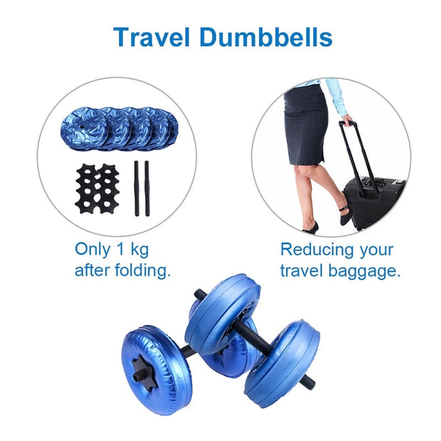 Travel Water Filled Dumbbells